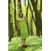 Embroidered dress "Lime Forest"
